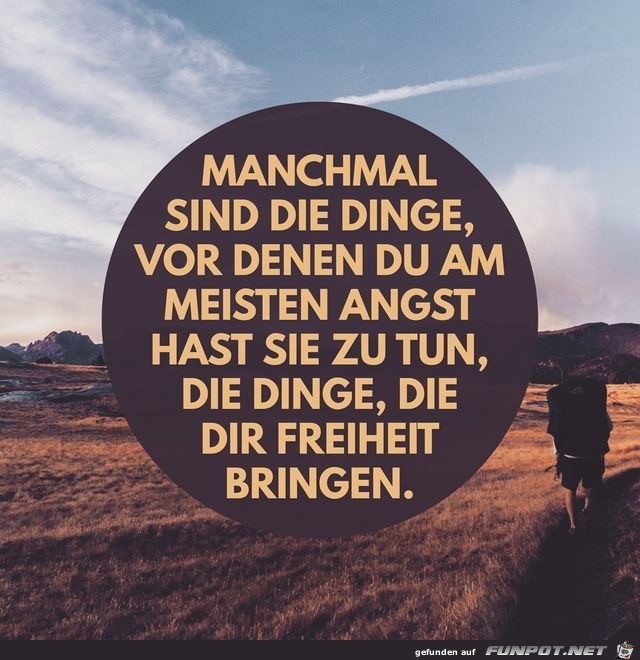 manchmal