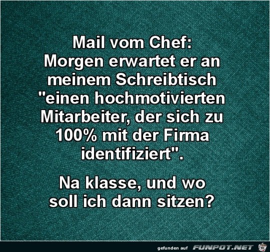 mail vom Chef mail vom Chef