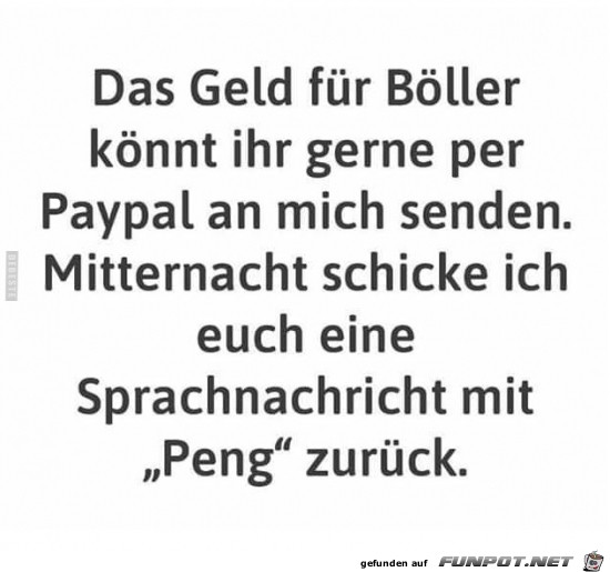 eine Sprachnachricht mit PENG zurück... eine Sprachnachricht mit PENG zurück...