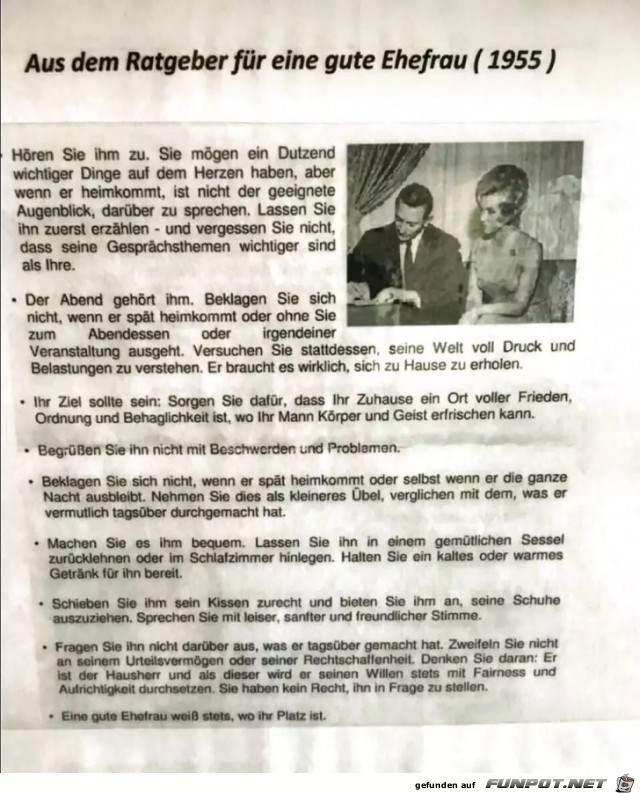 Ratgeber für Ehefrauen Ratgeber für Ehefrauen