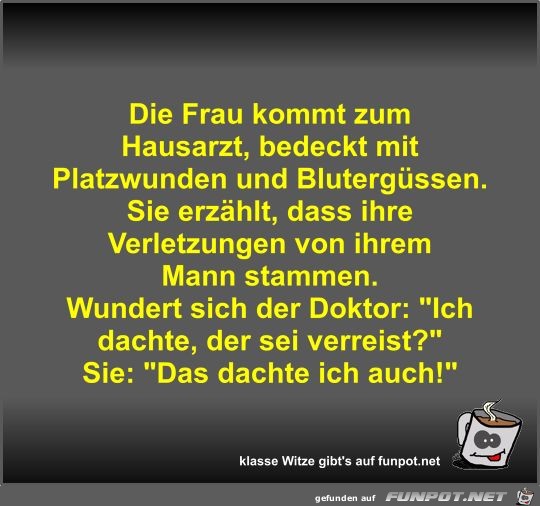 Die Frau kommt zum Hausarzt Die Frau kommt zum Hausarzt