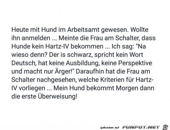heute mit Hund im Arbeitsamt gewesen....... heute mit Hund im Arbeitsamt gewesen.......