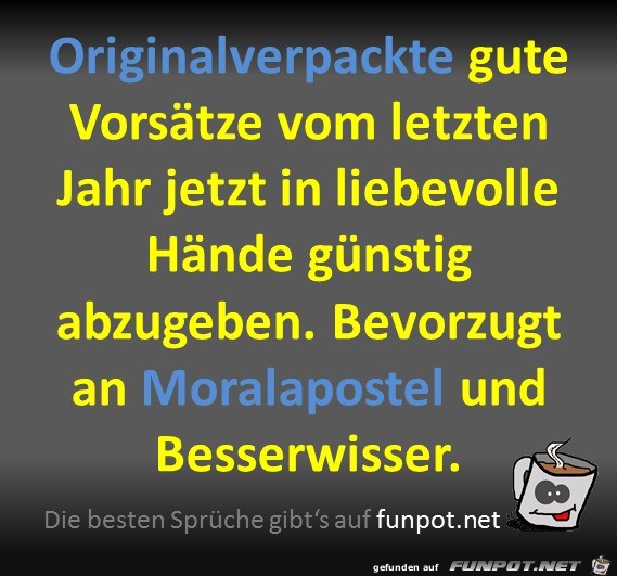 Gute Vorsätze Gute Vorsätze