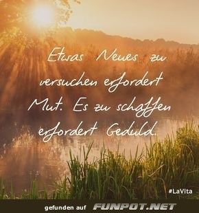 etwas Neues zu versuchen etwas Neues zu versuchen