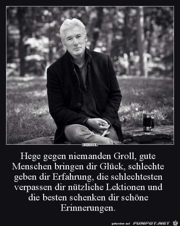 hege gegen niemanden Groll hege gegen niemanden Groll