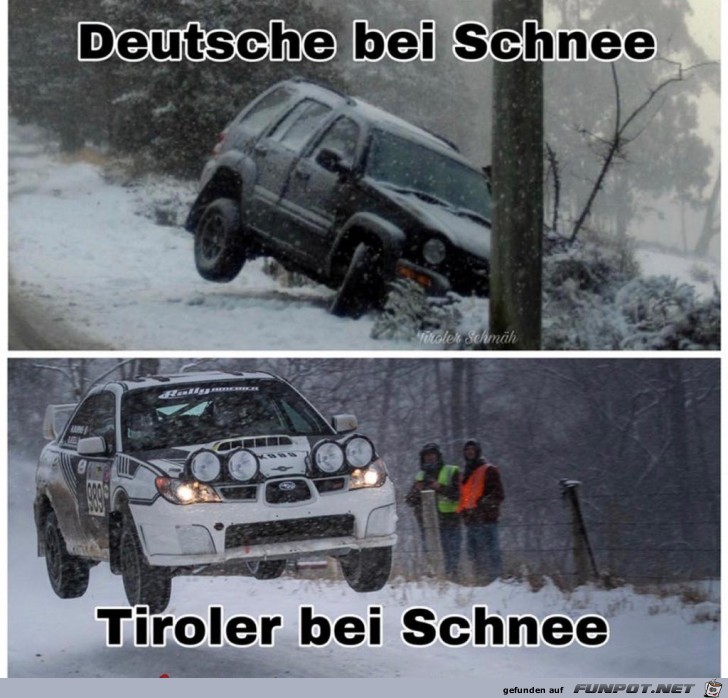 Deutsche bei Schnee...