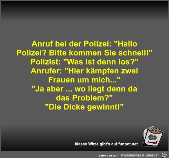 Anruf bei der Polizei