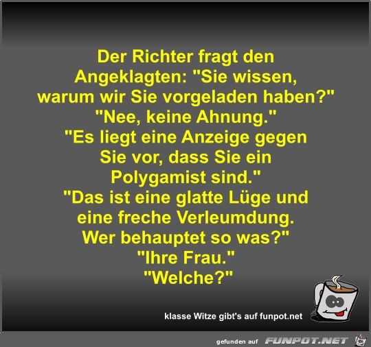 Der Richter fragt den Angeklagten Der Richter fragt den Angeklagten