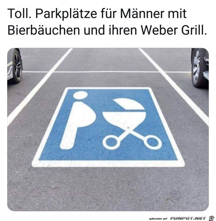 Parkplätze für Männer Parkplätze für Männer