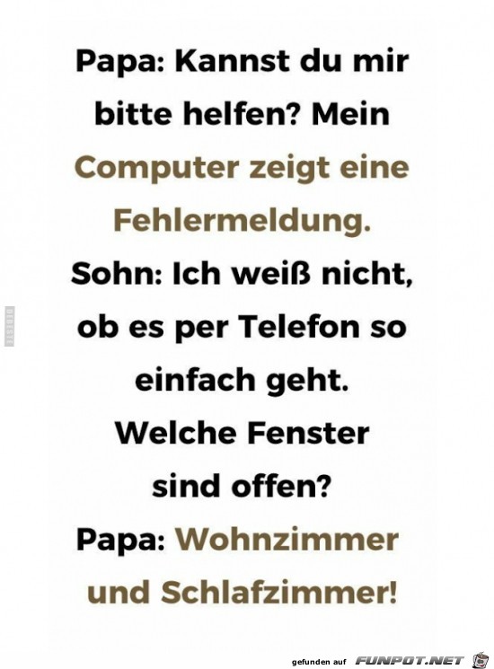 Papa, kannst du mir helfen?.....