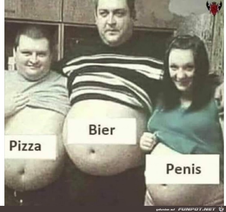 Pizza, Bier und Penis