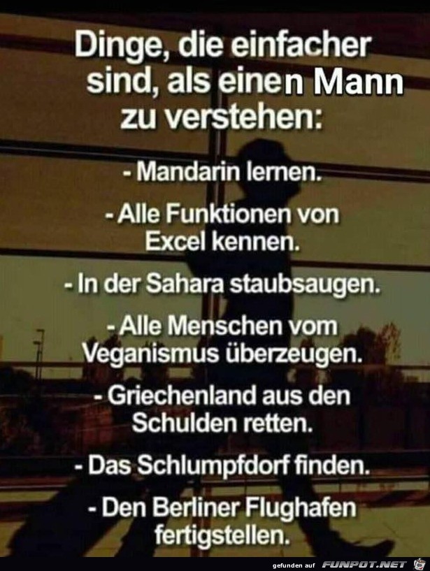 Männer verstehen Männer verstehen