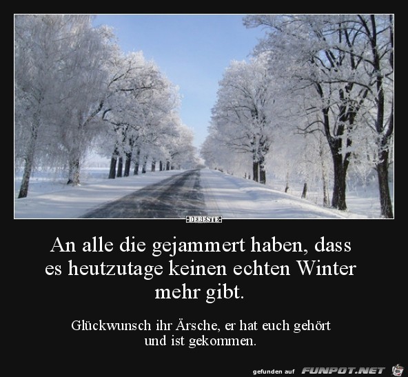 an alle, die gejammert haben....... an alle, die gejammert haben.......