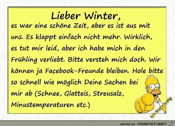 Lieber Winter