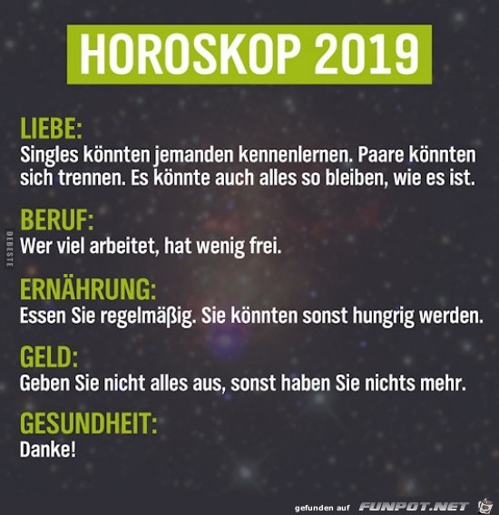 Horoskop 2019......