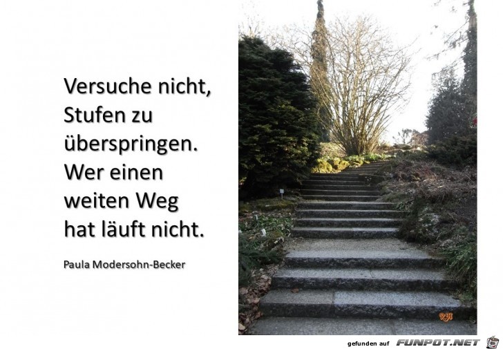 Versuche nicht Stufen zu ueberspringen Versuche nicht Stufen zu ueberspringen