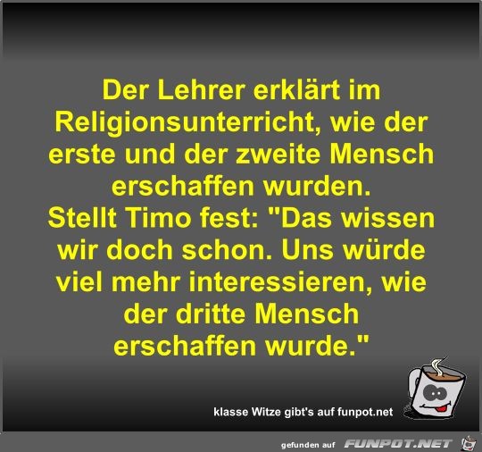 Der Lehrer erklärt im Religionsunterricht Der Lehrer erklärt im Religionsunterricht