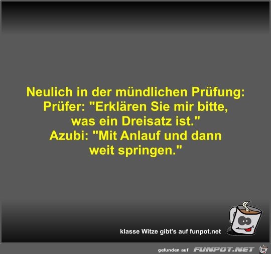 Neulich in der mndlichen Prfung