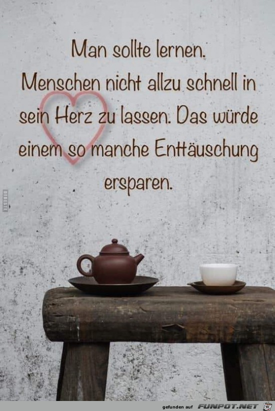 man sollte lernen, ...... man sollte lernen, ......