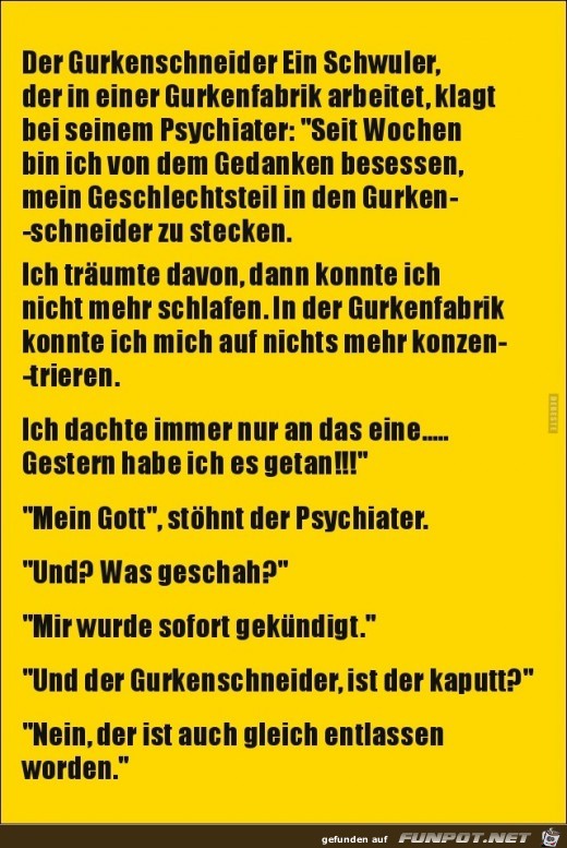 ein Schwuler..... ein Schwuler.....