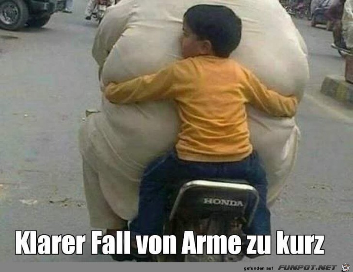 Arme zu kurz