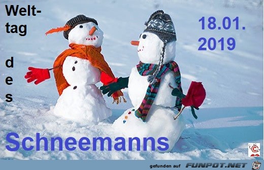 Tag des Schneemanns