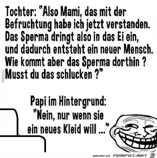 Mutter klrt auf:......