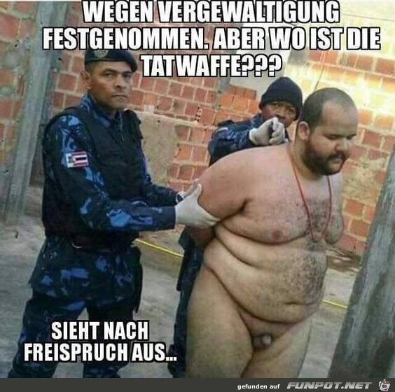 Wegen Vergewaltigung festgenommen Wegen Vergewaltigung festgenommen