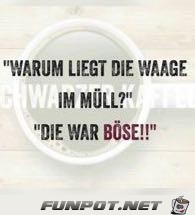 Was macht die Waage im Müll Was macht die Waage im Müll