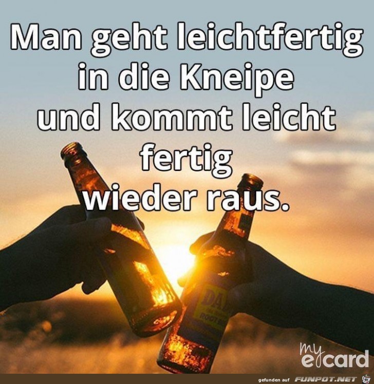 Leichtfertig in die Kneipe Leichtfertig in die Kneipe