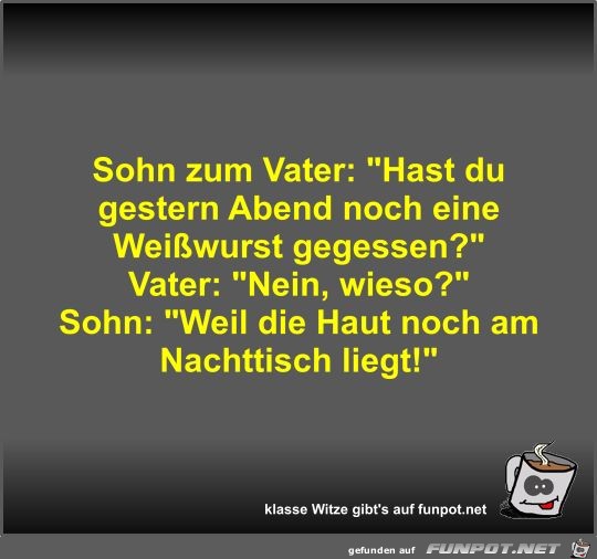 Sohn zum Vater