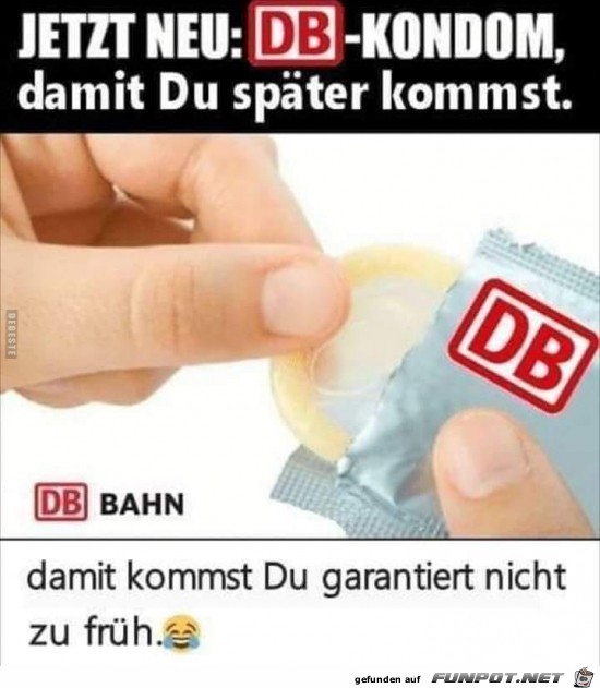 jetzt neu: DB-Kondom......