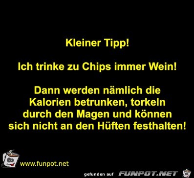 Wein zu Chips Wein zu Chips