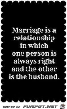 Marriage is a relationship
