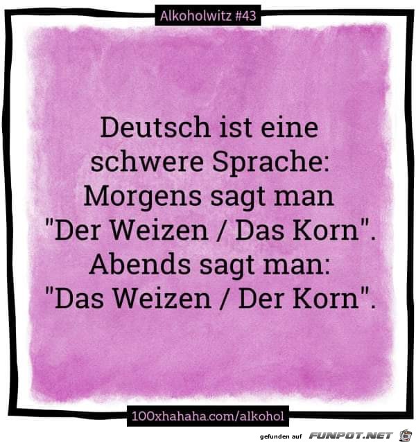 Deutsche Sprache schwere Sprache