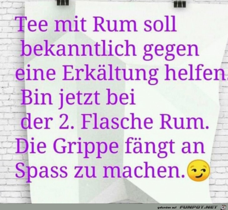 Tee mit Rum