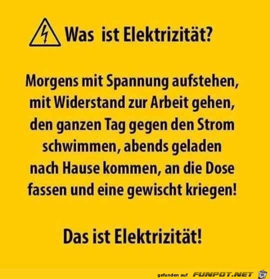 Was ist elektrizitaet