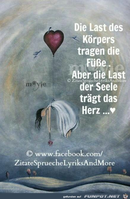 die Last des Krpers tragen die Fsse....