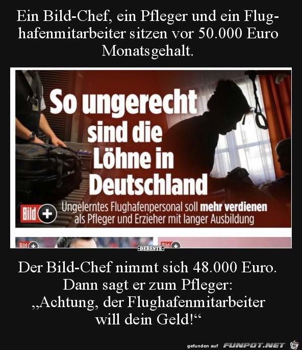 so ungerecht sind die Lhne in Deutschland,..........