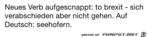 Neues Verb aufgeschnappt Neues Verb aufgeschnappt