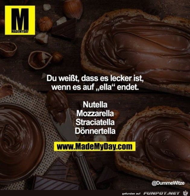 du wei sst dass es lecker ist du wei sst dass es lecker ist