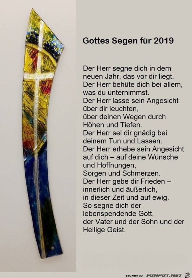 gottes Segen fuer 2019 gottes Segen fuer 2019