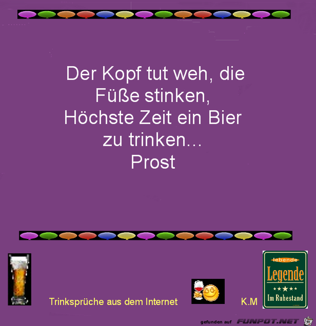 der Kopf tut