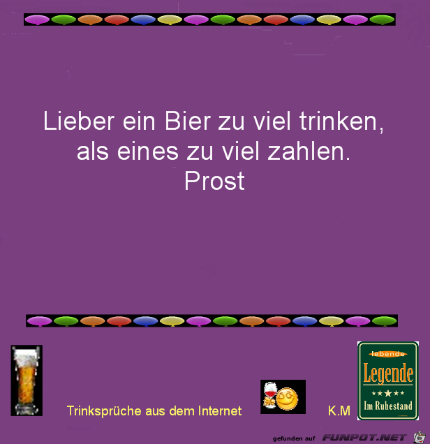 lieber ein Bier