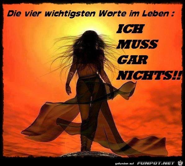 Die vier wichtigsten Worte im Leben Die vier wichtigsten Worte im Leben