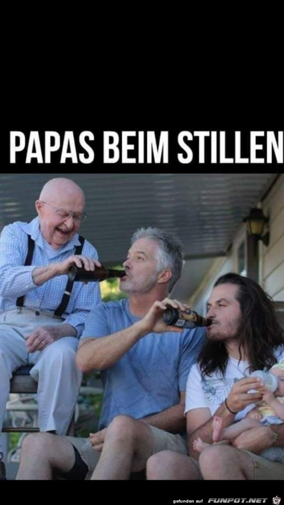 Papas beim stillen Papas beim stillen
