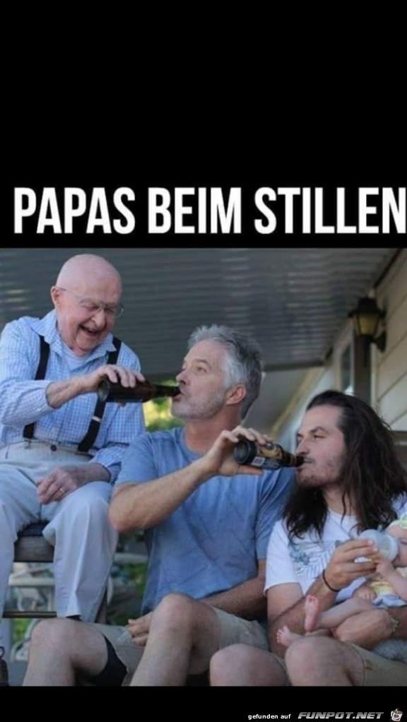 Papas beim stillen