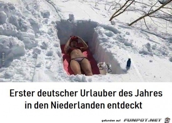 erster deutscher Urlauber des Jahres......... erster deutscher Urlauber des Jahres.........