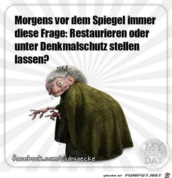 morgens vor dem spiegel