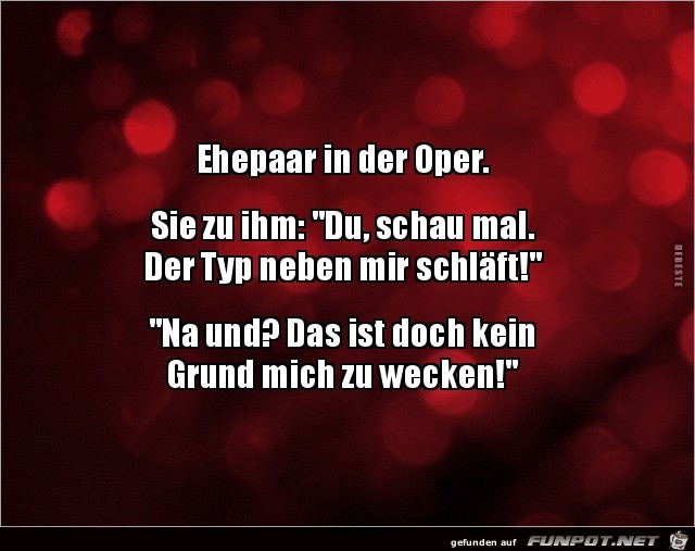 Ehepaar in der Oper;......